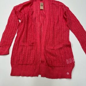 NWT American Eagle Outfitters women’s sweater cardigan cotton red L